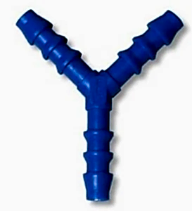 6mm Barbed Blue Y, Nutriculture, Pipe & Fittings