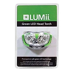 LUMii Green LED Head Torch, Grow Room Essentials, Lumii