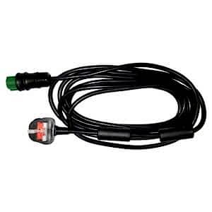 Power Cord Black 2.5m Wieland UK, LED Controllers & Cables, Dutch Lighting Innovations